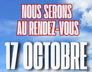 17 octobre - nous serons au rendez-vous
